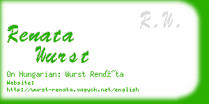 renata wurst business card